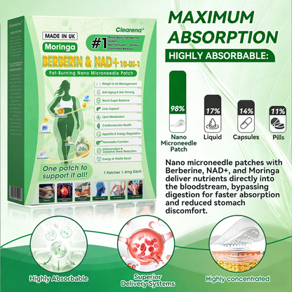 💫 𝐎𝐟𝐟𝐢𝐜𝐢𝐚𝐥 𝐔𝐊 𝐒𝐭𝐨𝐫𝐞 |🩺 𝐂𝐥𝐞𝐚𝐫𝐞𝐧𝐚® 𝐌𝐨𝐫𝐢𝐧𝐠𝐚 · 𝐁𝐞𝐫𝐛𝐞𝐫𝐢𝐧𝐞 × 𝐍𝐀𝐃+ 𝟏𝟎-𝐢𝐧-𝟏 𝐀𝐝𝐯𝐚𝐧𝐜𝐞𝐝 𝐍𝐚𝐧𝐨 𝐌𝐢𝐜𝐫𝐨𝐧𝐞𝐞𝐝𝐥𝐞 𝐏𝐚𝐭𝐜𝐡 — 𝐎𝐧𝐜𝐞 𝐃𝐚𝐢𝐥𝐲, 𝐕𝐢𝐬𝐢𝐛𝐥𝐞 𝐑𝐞𝐬𝐮𝐥𝐭𝐬 𝐢𝐧 𝟕 𝐃𝐚𝐲𝐬🌍