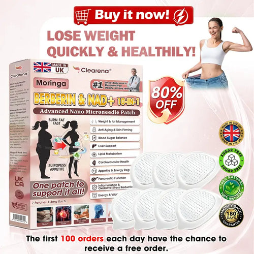 🧑‍⚕️🇬🇧 𝐎𝐟𝐟𝐢𝐜𝐢𝐚𝐥 𝐔𝐊 𝐒𝐭𝐨𝐫𝐞 | 𝐂𝐥𝐞𝐚𝐫𝐞𝐧𝐚® 𝟏𝟎-𝐢𝐧-𝟏 𝐀𝐝𝐯𝐚𝐧𝐜𝐞𝐝 𝐍𝐚𝐧𝐨 𝐌𝐢𝐜𝐫𝐨𝐧𝐞𝐞𝐝𝐥𝐞 𝐏𝐚𝐭𝐜𝐡 (𝐌𝐨𝐫𝐢𝐧𝐠𝐚 · 𝐁𝐞𝐫𝐛𝐞𝐫𝐢𝐧𝐞 × 𝐍𝐀𝐃+) — 𝐎𝐧𝐜𝐞 𝐃𝐚𝐢𝐥𝐲, 𝐑𝐞𝐬𝐮𝐥𝐭𝐬 𝐢𝐧 𝟕 𝐃𝐚𝐲𝐬