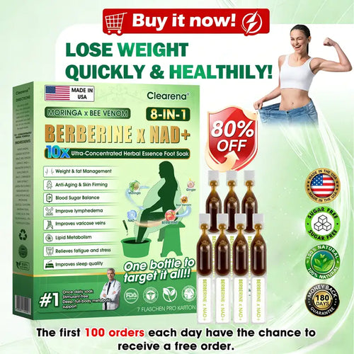 𝐎𝐟𝐟𝐢𝐜𝐢𝐚𝐥 𝐔𝐒 𝐒𝐭𝐨𝐫𝐞 🇬🇧  |  𝐂𝐥𝐞𝐚𝐫𝐞𝐧𝐚® Moringa · Bee Venom · Berberine × NAD+ Eight-in-one 10× Ultra-Concentrated Herbal Essence Foot Soak — 𝐎𝐧𝐜𝐞 𝐃𝐚𝐢𝐥𝐲, 𝐕𝐢𝐬𝐢𝐛𝐥𝐞 𝐑𝐞𝐬𝐮𝐥𝐭𝐬 𝐢𝐧 𝟕 𝐃𝐚𝐲𝐬