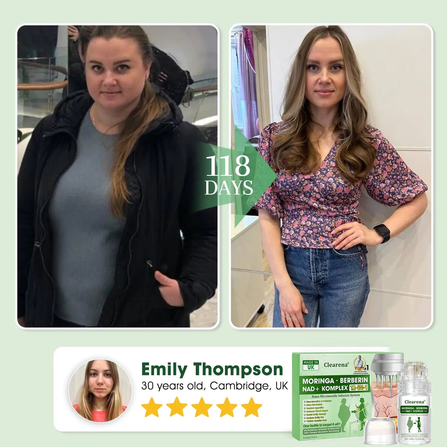 Official Store | ✔️ 𝐂𝐥𝐞𝐚𝐫𝐞𝐧𝐚® Nano Microneedle Infusion System🔬 – Moringa · Berberine + NAD+ 12-in-1 Metabolic Complex (300% Deeper Absorption, Once Daily, Visible Changes in 7 Days)