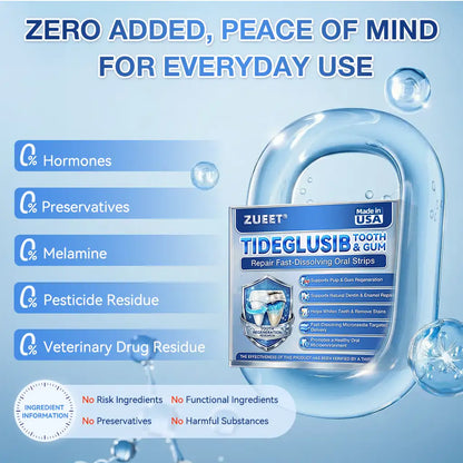 ZUEET® 🦷 Tideglusib Fast‑Dissolving Tooth & Gum Repair Oral Strips ✨ (Supports tooth repair and helps relieve gum discomfort and other common oral concerns)
