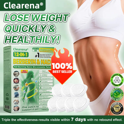 Official Store | ☀️☀️𝐂𝐥𝐞𝐚𝐫𝐞𝐧𝐚® Moringa Berberine + NAD+ 10-in-1 Nano Microneedle Patch(Just once a day, visible changes in 7 days)