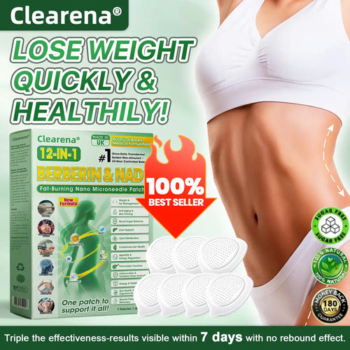 Official Store | ☀️☀️𝐂𝐥𝐞𝐚𝐫𝐞𝐧𝐚® Moringa Berberine + NAD+ 10-in-1 Nano Microneedle Patch(Just once a day, visible changes in 7 days)
