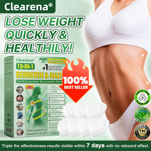 Official Store | ☀️☀️𝐂𝐥𝐞𝐚𝐫𝐞𝐧𝐚® Moringa Berberine + NAD+ 10-in-1 Nano Microneedle Patch(Just once a day, visible changes in 7 days)