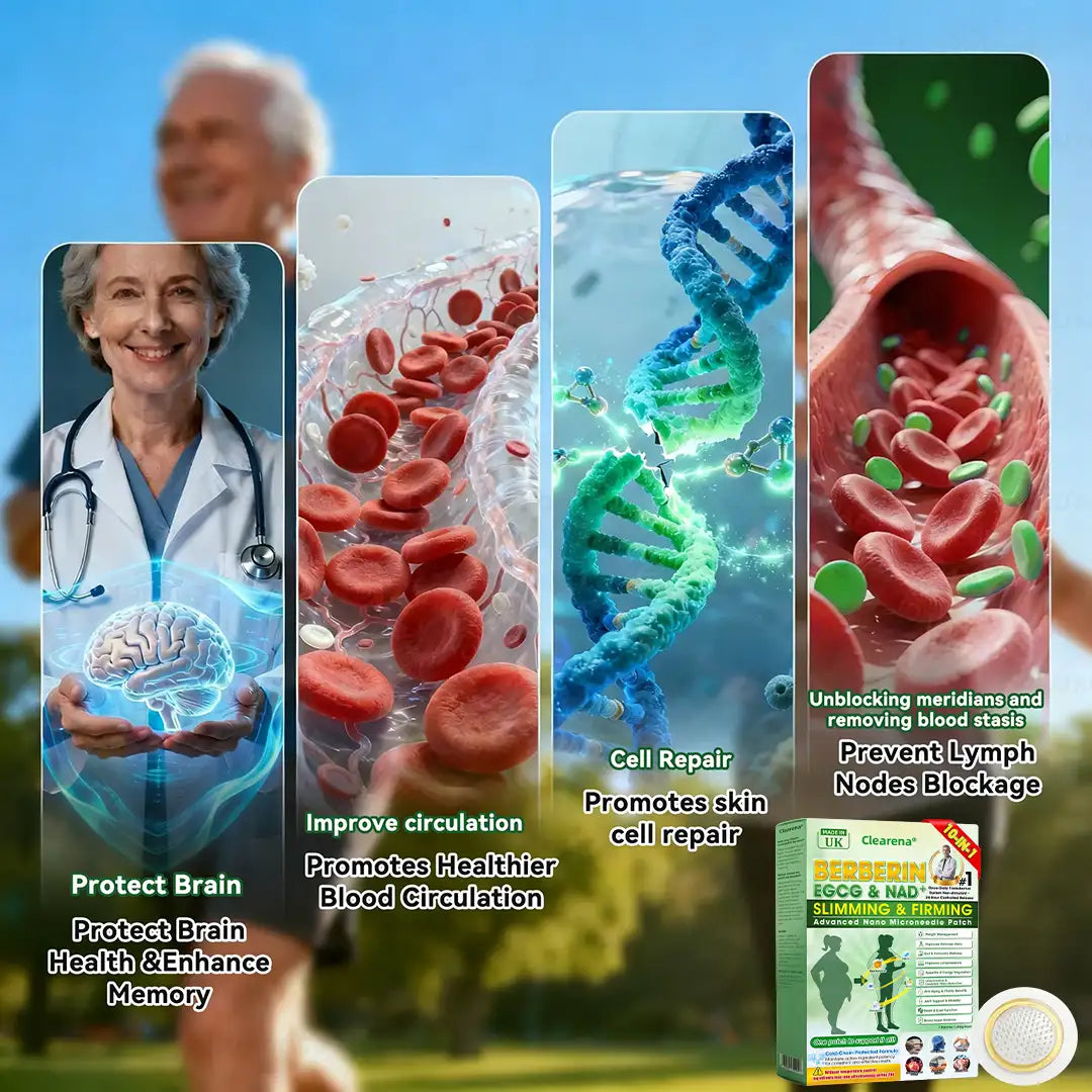 𝐂𝐥𝐞𝐚𝐫𝐞𝐧𝐚®🧑‍⚕️ 𝘽𝙚𝙧𝙗𝙚𝙧𝒊𝒏𝒆 ·  𝙀𝙂𝘾𝙂× 𝐍𝐴𝑫+  10-𝐢𝐧-1 𝑨𝒅𝒗𝒂𝒏𝒄𝐞𝐝 𝑵𝒂𝙣𝙤 𝑴𝒊𝒄𝒓𝒐𝒏𝒆𝒆𝗱𝗹𝗲 𝐏𝐚𝒕𝗰𝗵  ( 𝑱𝒖𝒔𝒕 𝒐𝒏𝒄𝒆 𝒂 𝒅𝒂𝒚, 𝒗𝒊𝒔𝒊𝒃𝒍𝒆 𝒄𝒉𝒂𝒏𝒈𝒆𝒔 𝒊𝒏 7 𝒅𝒂𝒚𝒔) 💪 𝑭𝒐𝒓 𝒐𝒃𝒆𝒔𝒊𝒕𝒚, 𝒍𝒐𝒐𝒔𝒆 𝒔𝒌𝒊𝒏, 𝒅𝒊𝒂𝒃𝒆𝒕𝒆𝒔, 𝒔𝒍𝒆𝒆𝒑 𝒂𝒑𝒏𝒆𝒂, 𝒋𝒐𝒊𝒏𝒕 𝒊𝒔𝒔𝒖𝒆𝒔, 𝒂𝒏𝒅 𝒎𝒐𝒓𝒆